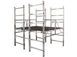 Fahrgerüst KRAUSE "CORDA", grau (aluminiumfarben), L:162cm, Aluminium, Gerüste, Großflächiges Plattformgerüst