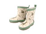 Gummistiefel MAXIMO, Mädchen, Gr. 24, tee, beige, Obermaterial: 100% Gummi, Schuhe Gummistiefel, Allover-Print, gefüttert, reflektierende Details