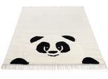 Kinderteppich CARPETFINE "Panda", creme, B:140cm H:0,6mm L:200cm, Obermaterial: 100% Wolle, Teppiche, Kinderteppich