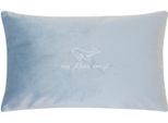 Dekokissen PAD "OCEAN", sky, bestickt, B:30cm H:2cm L:40cm, Baumwolle, Polyester, Dekokissen_Sitzkissen_Kissenhüllen, schicke stickerei