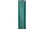 Vorhang ADAM "Uni Collection", blau (petrol), B:142cm H:215cm, Baumwolle (Bio-Baumwolle), Gardinen, aus 100% Bio-Baumwolle, Vorhang nach Wunschmaß