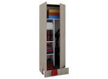 Mehrzweckschrank VCM "Holz Besenschrank Staubsauger Putzschrank Vandol S", braun (sonoma, eiche), B:70cm T:40cm, Obermaterial: 100% Holz Wood., Schränke, Mehrzweckschrank