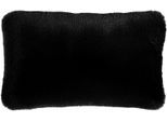 Dekokissen PAD "Evita", schwarz, unifarben, B:35cm H:2cm L:60cm, Polyester, Dekokissen_Sitzkissen_Kissenhüllen, Kunstfell