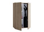 Mehrzweckschrank VCM "Holz Besenschrank Staubsauger Putzschrank Lona L", braun (sonoma, eiche (sägerau)), B:70cm T:38cm, Obermaterial: 100% Holz Wood., Schränke, Mehrzweckschrank