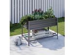 Luca Bessoni , Anthrazit , Metall , 160 l , 120x80x60 cm , Freizeit im Garten, Gartenpflege, Hochbeete, Hochbeete