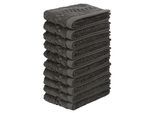 Waschlappen OTTO HOME "Regona, Seiftücher 30x30cm, flauschig und weich, 500 gr/m²", grau (anthrazit), Frottier, Waschlappen, Premium Handtücher mit Bordüre, Handtuch-Set, 100% Baumwolle