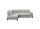 Luca Bessoni , Hellgrau , Textil , Ottomane links, L-Form , 289x228 cm , Liegefunktion, Schlafen auf Sitzhöhe, Rücken echt , Wohnzimmer, Sofas & Couches, Wohnlandschaften, Ecksofas
