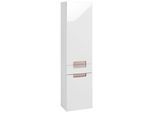 Hochschrank Siena Weiß/Eichefarben