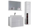 Badezimmer Lendas 4-tlg. ca. 94 cm Weiß