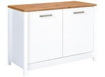 Spülenunterschrank Sicilia Weiß/Eiche Artisan