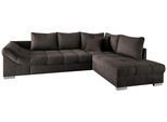 Wohnlandschaft Alvito Dunkelbraun Nylon/Mikrofaser