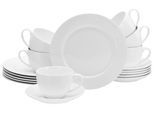 Kaffeeservice Fleur Royal Creme, 18-teilig