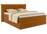 Boxspringbett Lina Rostfarben ca. 200x200cm