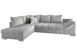 Wohnlandschaft Alvito Silberfarben Nylon/Mikrofaser