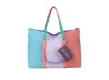 Henkeltasche FRITZI AUS PREUSSEN "My Shopper Limited Multi", Damen, Gr. B/H/T: 22,5cm x 31cm x 42,5cm, bunt, Nylon, mehrfarbig, Taschen, in tollem Farbmix mit Anhänger
