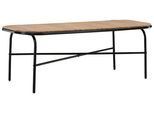 Gartentisch Holmbeck ca. 200x90x75cm Schwarz/Akazie