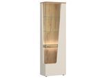 Vitrine Cut Out B: 60 cm Kaschmir/Eichefarben