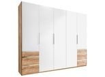 Drehtürenschrank Level 36A ca. 250x216x58 cm Weiß/Eiche