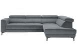 Ecksofa Emma rechts Blaugrau