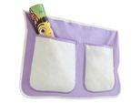Betttasche 'Stofftasche', lila/beige