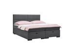 Boxspringbett Ethan Graphitfarben ca. 180x200cm
