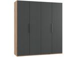 Drehtürenschrank Level 36A ca. 200x216x58cm Graphitfarben