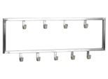 Wandgarderobe Wohnling ca. 50x20x4 cm Silberfarben