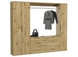 Garderobe Projekt X ca. 212x193 cm Artisan Eiche
