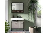Badezimmer Bagno 2-teilig Kaschmir/Schwarz