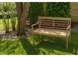 Gartenbank Echtholz Teak 2-Sitzer Sumatra