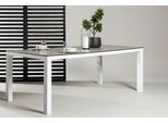 Gartentisch Llama ca. 205x100x75 cm Grau/Weiß