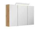 Mid.you , Holzwerkstoff , 6 Fächer , 100x62x17 cm , Soft-Close-System, hängend , Badezimmer, Badezimmermöbel, Badezimmerschränke, Spiegelschränke