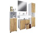 Badezimmer Flandu Honigeiche/Weiß