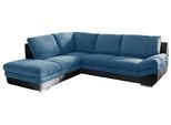 Wohnlandschaft Nardo Blau/Schwarz