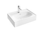 VitrA Equal Waschtisch 7241B403-0001 60x45cm, mit Hahnloch mittig/Überlaufschlitz, weiß