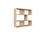 Bücherregal Molly ca. 94x89x30 cm Eichefarben