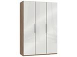 Drehtürenschrank ca.150 cm Level 36D Weiß/Eiche Dekor
