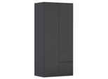 Drehtürenschrank COSTA ca.91x197x54cm Schwarz
