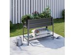 Luca Bessoni , Anthrazit , Metall , 86 l , 100x80x40 cm , Freizeit im Garten, Gartenpflege, Hochbeete, Hochbeete