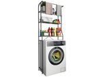 Waschmaschinenschrank TUBAS L Schwarz ca. 60x167x24cm