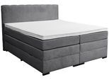 Boxspringbett Malaga ohne Fußteil Grau ca. 160x200cm