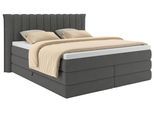 Boxspringbett Lina Anthrazit ca. 200x200cm