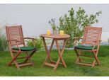 Gartentischgruppe Cordoba Holz/Grün