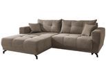 Wohnlandschaft Restato Graubraun Cord