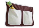 Betttasche 'Stofftasche', braun/beige