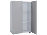 Schuhschrank LONA Grau/Weiß ca. 70x110x39 cm
