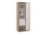 Vitrine Cremona Kaschmir/Eiche Artisan