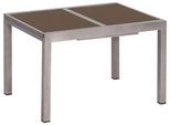 Gartentisch ausziehbar ca. 180x90 cm Alu/Glas