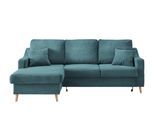 Ecksofa Valentina Petrol Cord