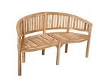 Gartenbank Echtholz Teak 3-Sitzer Ambon